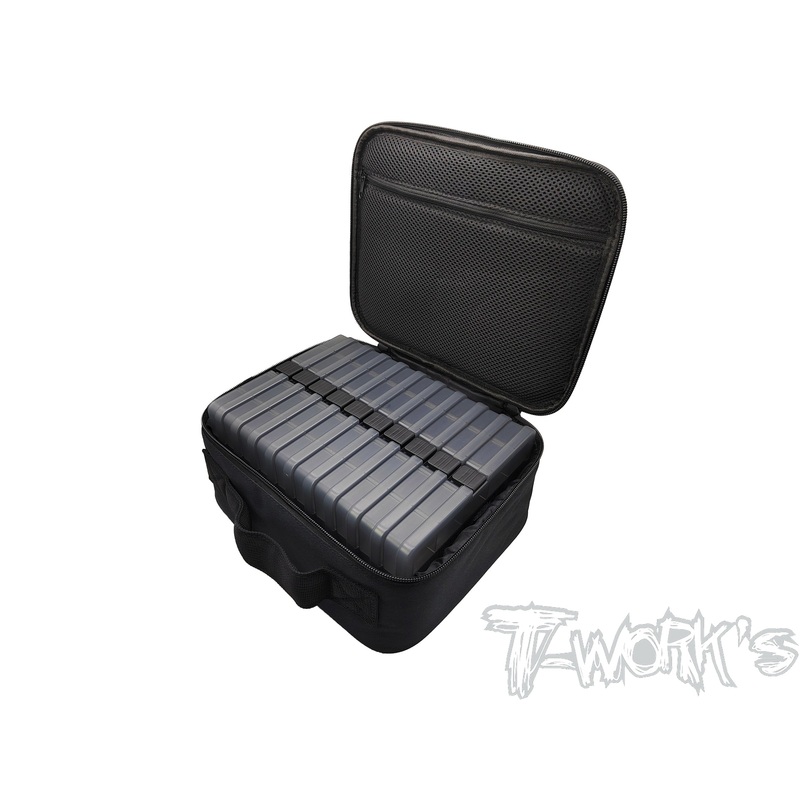 TT-119-B   T-Work's Multi-function Bag with 10 of 15 Case Hardware Storage Boxes
