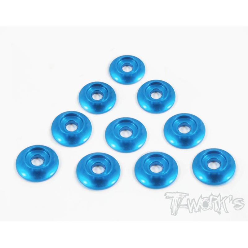 TA-004 Anodized Alum M3 Buttom Head Screw Washers (10 pcs)