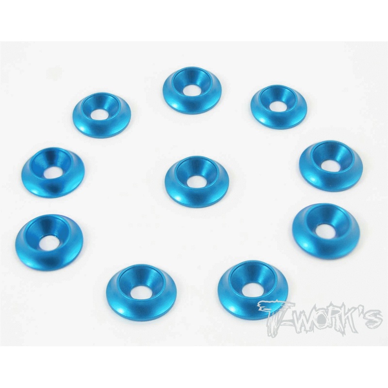 TA-005 Anodized Alum M3 Countersunk Large Diameter Washers (10 pcs)