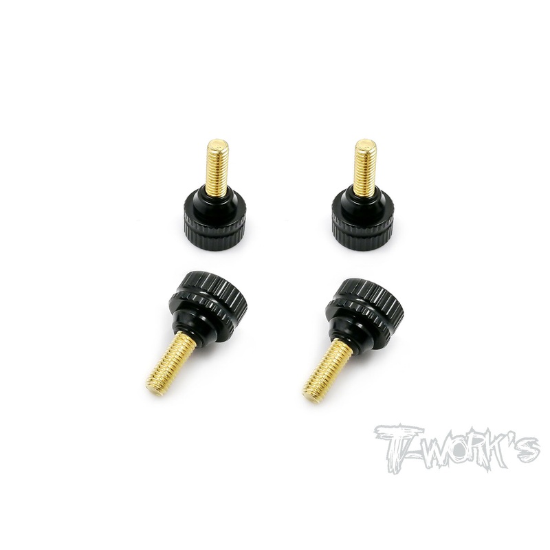 TA-025 Aluminum Nuts for 1/10 Set-up Triangle  4pcs.