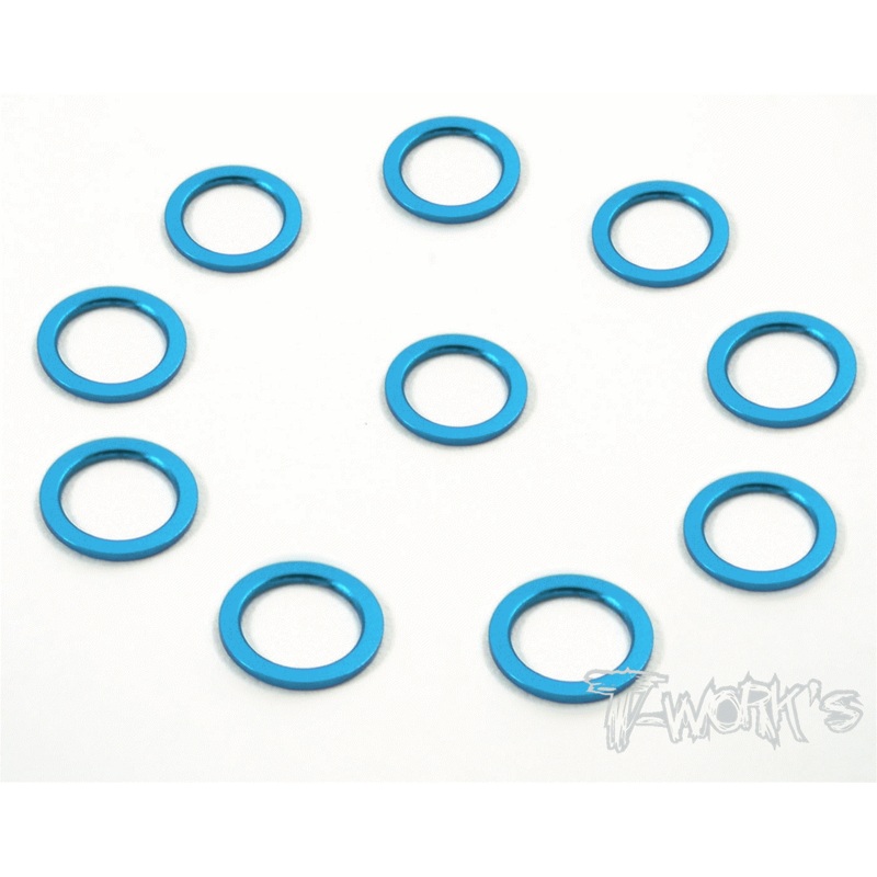 TA-042 Aluminum 5mm Bore Washer 0.5mm  10pcs.