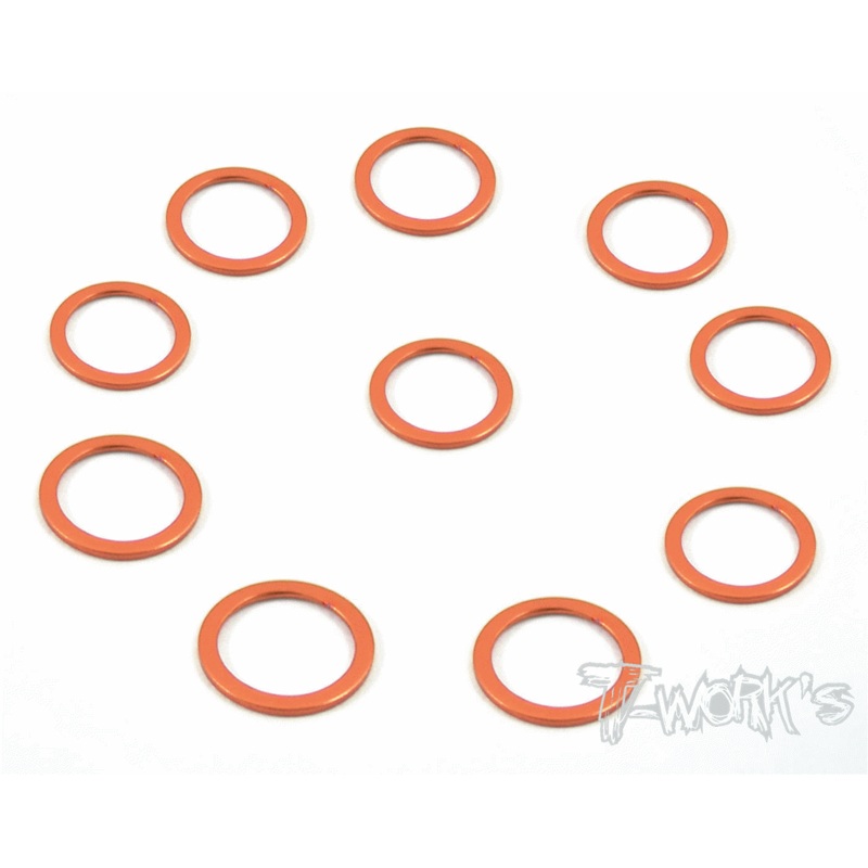 TA-047 Aluminum 6mm Bore Washer 0.5mm  10pcs.