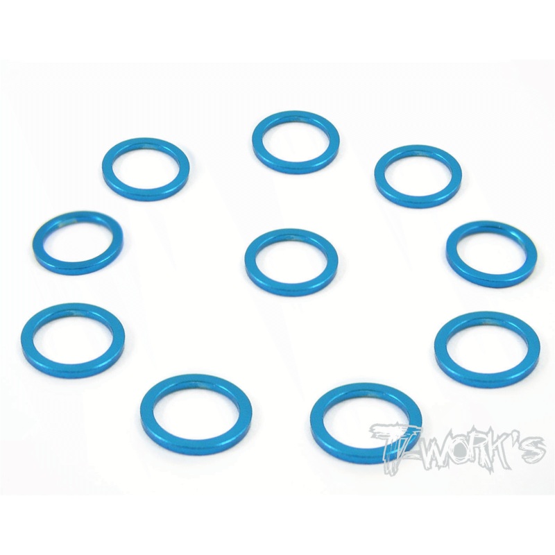 TA-048 Aluminum 6mm Bore Washer 0.75mm  10pcs.