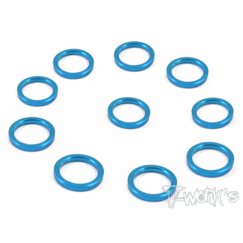 TA-049 Aluminum 6mm Bore Washer 1.0mm  10pcs.