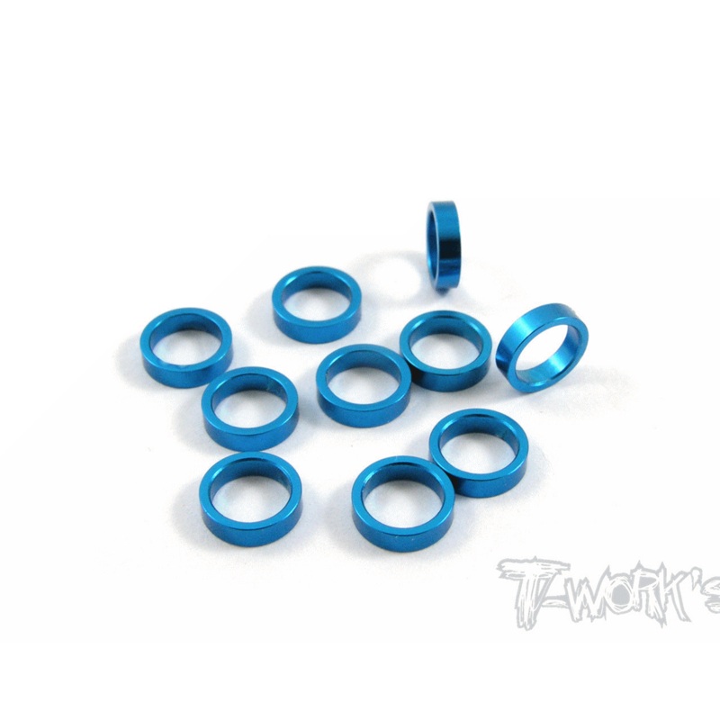 TA-050    Aluminum 6mm Bore Washer 2.0mm  10pcs.