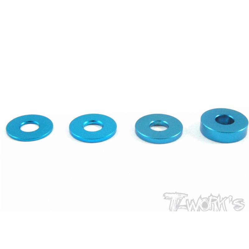 TA-069 Aluminum Shim 3X7.8  Set  0.5,0.75,1,2 each 4pcs.