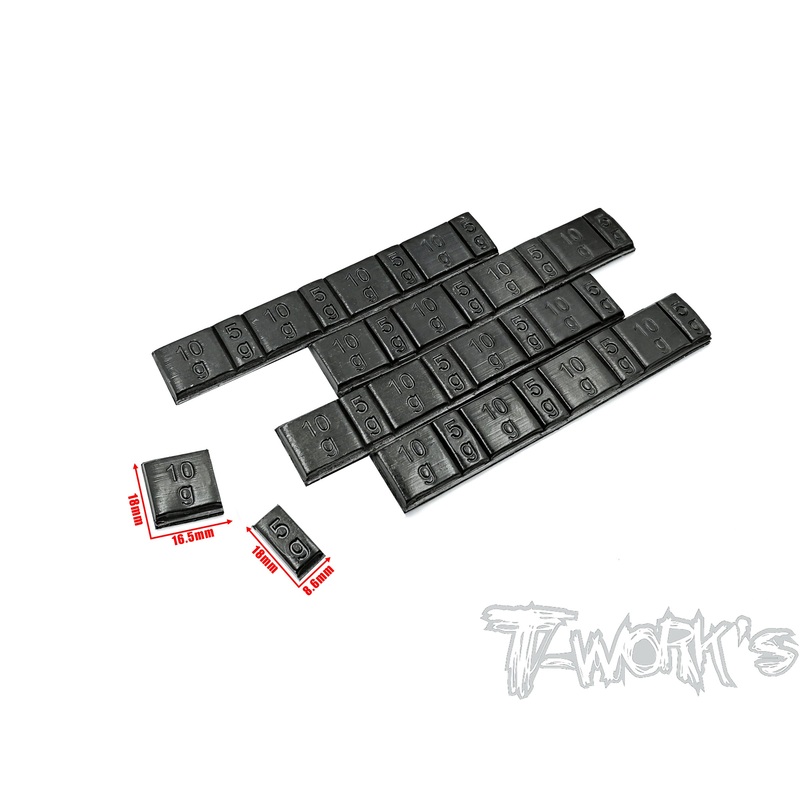 TA-074 4 STRIP LEAD FREE STICK ON BALANCE WEIGHTS (Black)