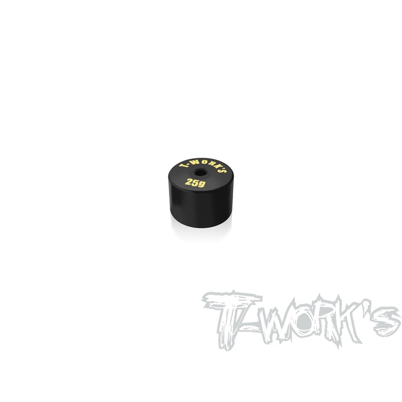 TA-080   Anodized Precision Balancing Brass Weights 25g