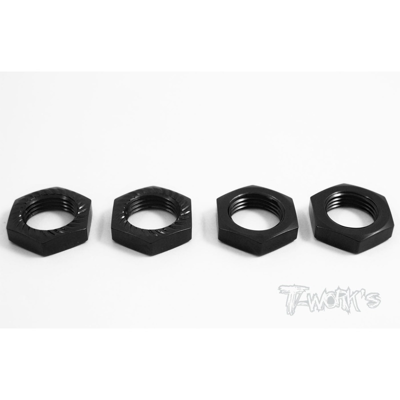 TO-038BK Self-Locking Wheel Nut P1.25  Black ( For HN, Jammin, Hobao, OFNA )