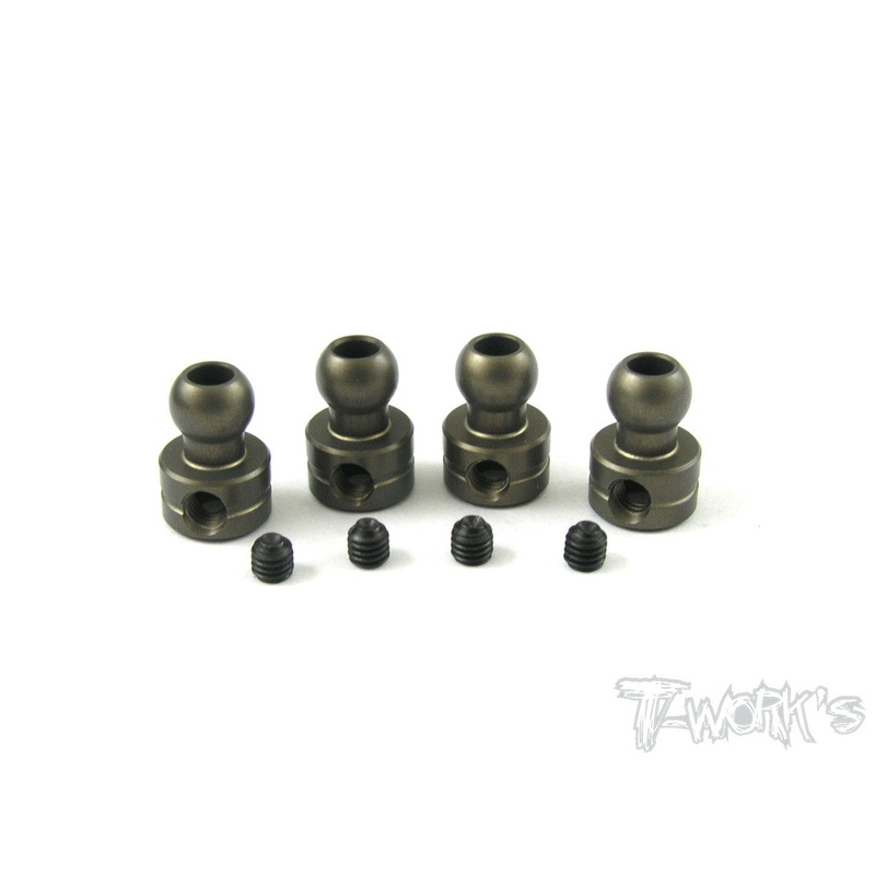 TO-107 Hard Coated Alum. 6mm Anti-roll Bar Ball ( 4pcs. )