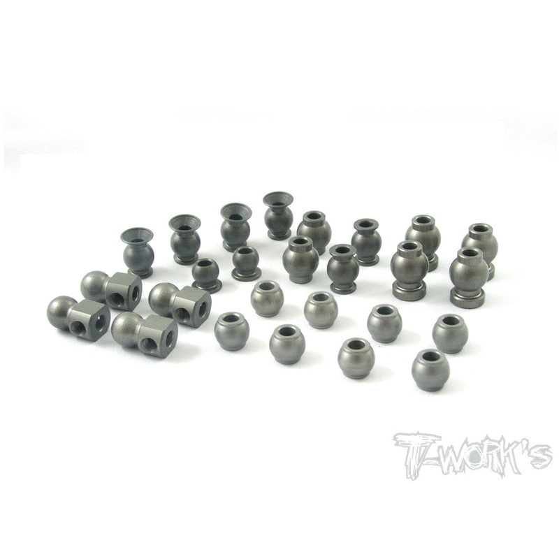 TO-140 Hard Coated Alum. Ball Set ( For Team C T8 )
