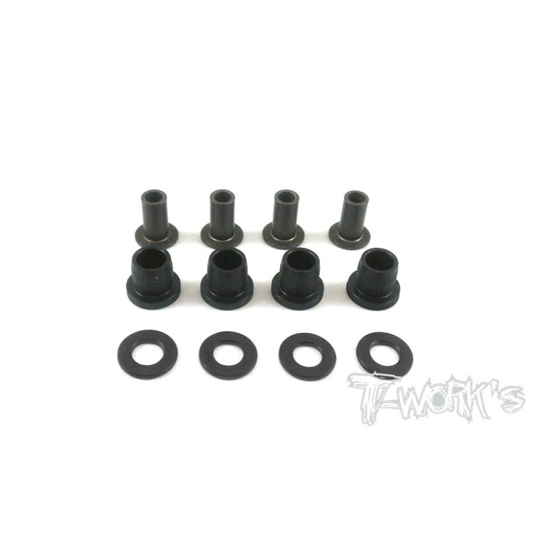 TO-160 Hard Coated Alum. Shock Bushing Set With POM Bushing ( For Xray XB9/XB9E/XB808/XB8E'16/GTX'17/XB8E'17)