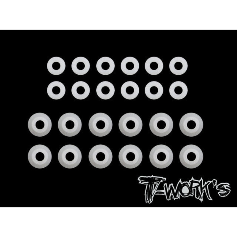 TO-167 POM Shock Shaft Liners ( For Xray XB4 ) each 12pcs.