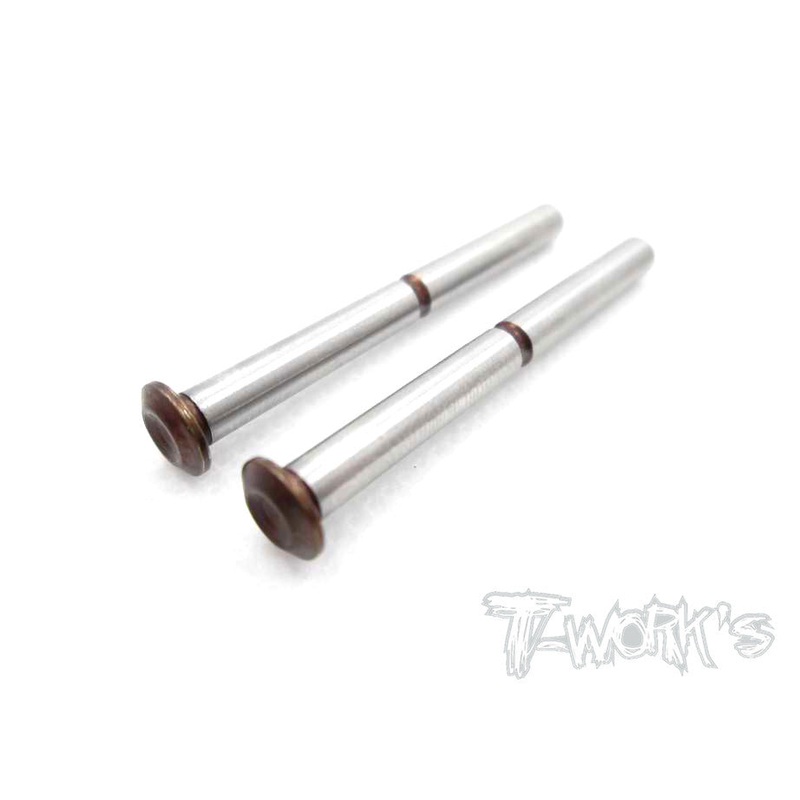 TO-173 Spring Steel Front Lower Suspension Pivot Pin ( For Team Losi 22-4 & 22) 2pcs.