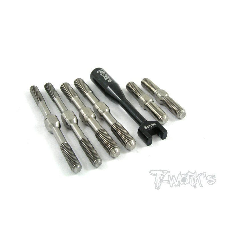 TB-006 Hot Bodies D8 & VE8 Titanium Turnbuckle Set