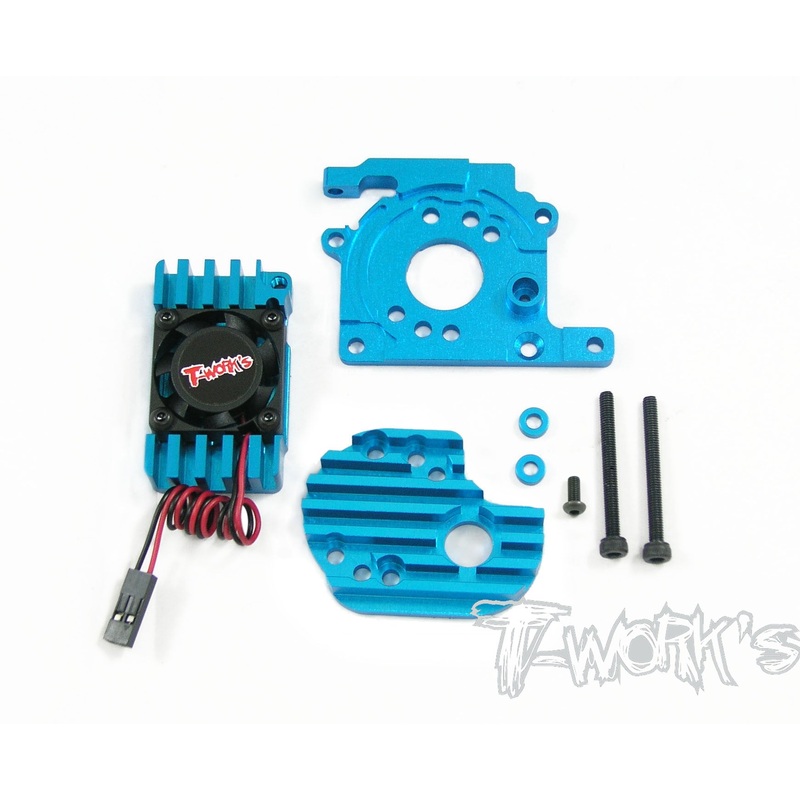 TE-006 M05 Motor Mount and Heatsink Set(with Cooling Fan)