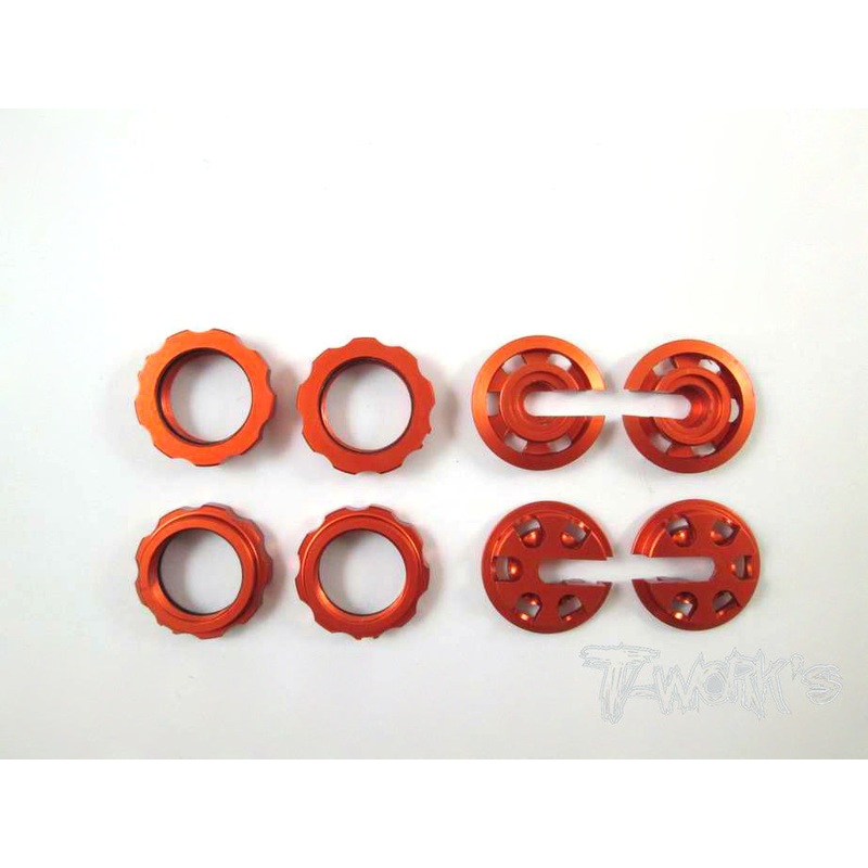 TE-099 Aluminium Damper Retainer with Adjustable Nut For 15mm Spring only ( Serpent S411 Eryx 2.0 )