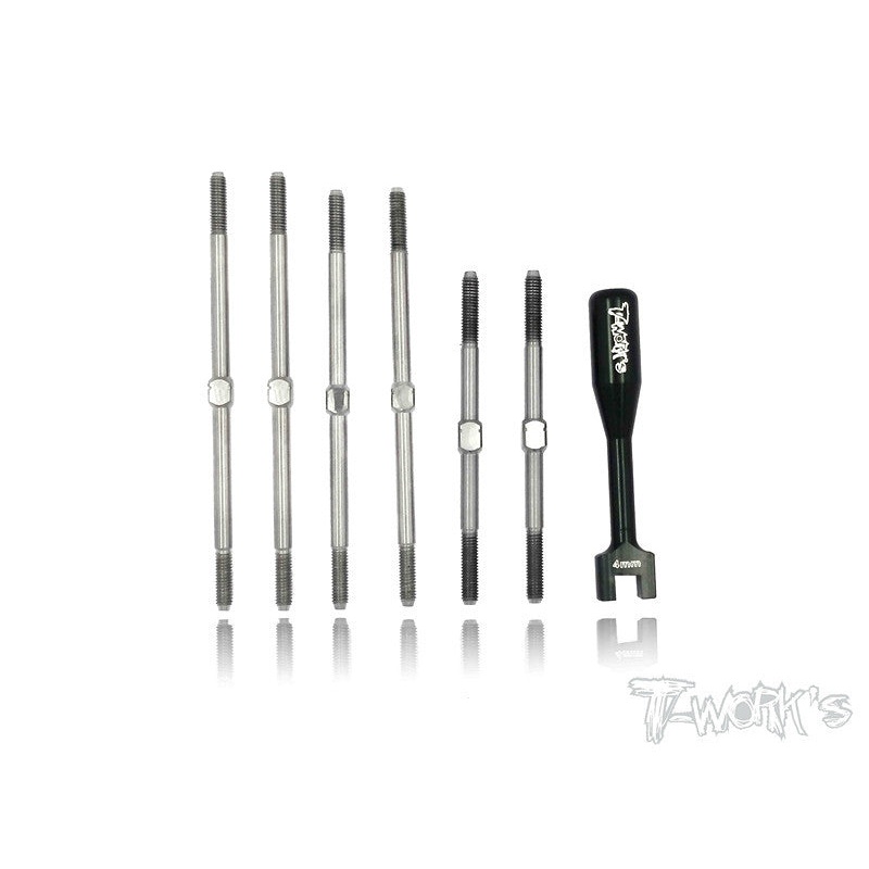 TB-029 Team C TC02 & TS2 Titanium Turnbuckle Set