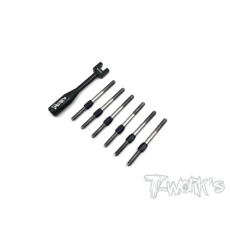 TB-045H Hybrid Titanium Turnbuckle Set For Kyosho RB6 / RB6.6