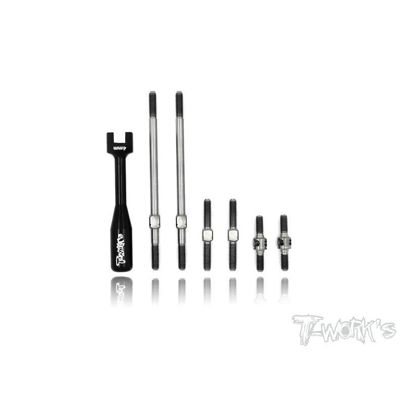 TB-049 Xray RX8/RX8 2012 Titanium Turnbuckle Set