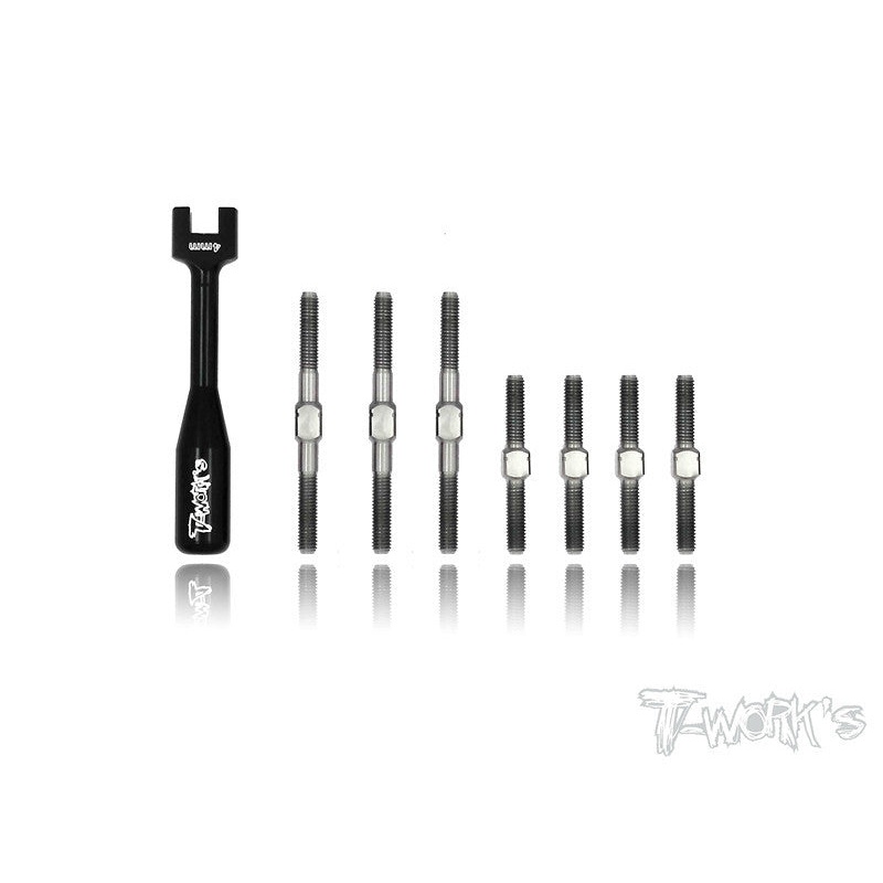 TB-051 Serpent S411FF & S411 Eryx 4.0 Titanium Turnbuckle Set