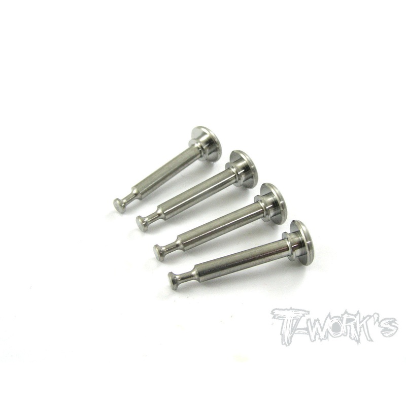 TP-007   64 Titanium Lower Shock Mount Pins(Fo Team Associated RC8 / SC8 / RC 8T)