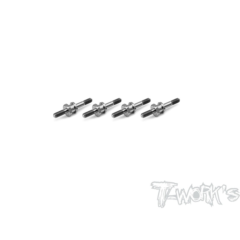TP-013  64 Titanium XB4 Screw Shock Pivot Ball with Hex ( For Xray XB4 / XB2C'17/XB2C 2018  ) 4pcs.