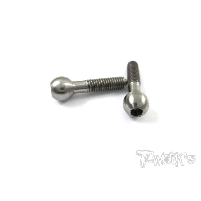 TP-015 64 Titanium Pivot ball threaded upper arm ( For Serpent Project 4X,S411,F110,S120,748,977,S120LT-LR/4X EVO,X20)2pcs.