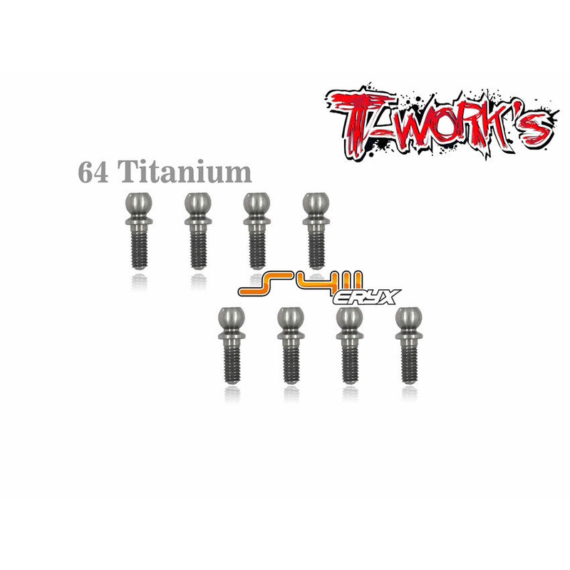 TP-043 64 Titanium Ball End set ( For Serpent S411 Eryx 4.0 )