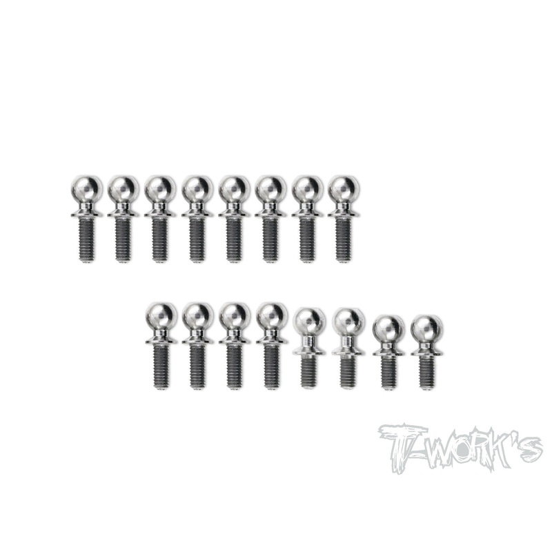 TP-078 64 Titanium Ball End Set For TEKNO EB410