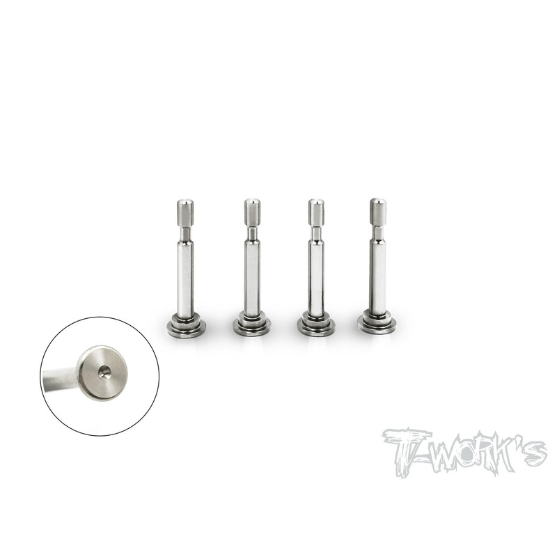 TP-086 64 Titanium Lower Shock Mount Pins (For Mugen MBX8) 4pcs.