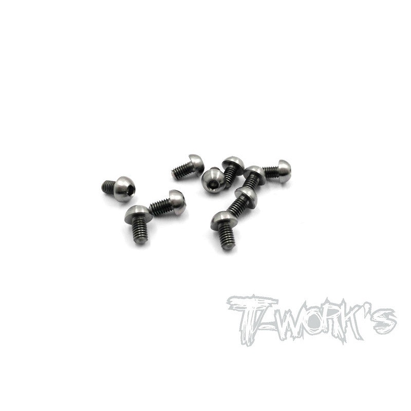 TSS-305B 3mm x 5mm  64 Titanium Hex. Socket Button Head Screw 10pcs