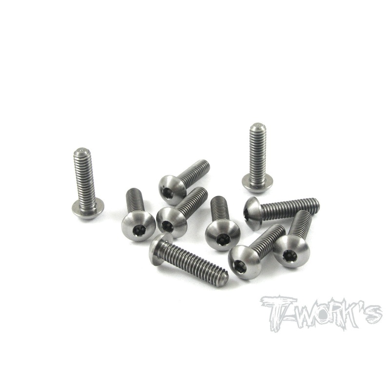TSS-415B 4mm x 15mm 64 Titanium Hex Socket  Button Head Screw 10pcs
