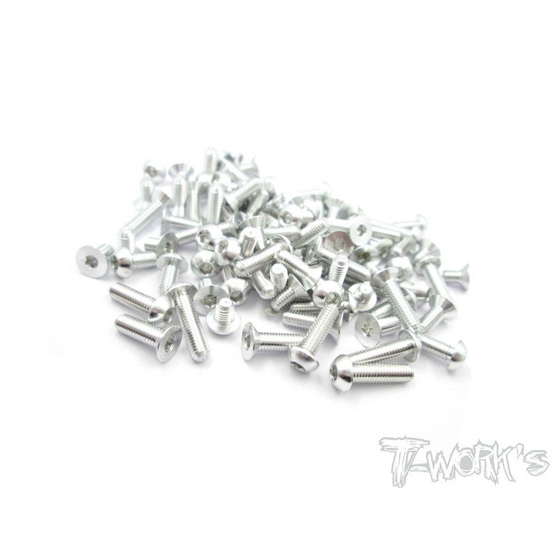 ASS-BD7 7075-T6 Alum Screw set 80pcs.For Yokomo BD7
