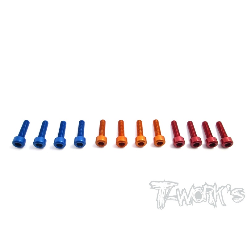 TA-086 7075-T6 Anodized Alum Screws for Futaba 4PX / 7PX / T6PV