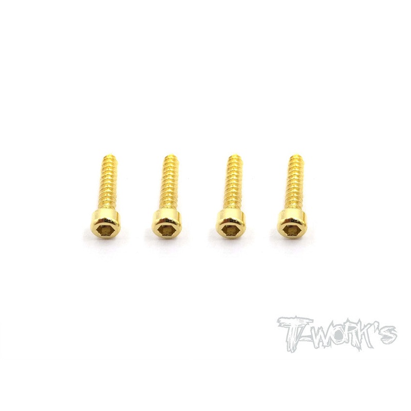 TA-109  Gold Plated Steel Screw For Futaba 4PV ( 4pcs. )