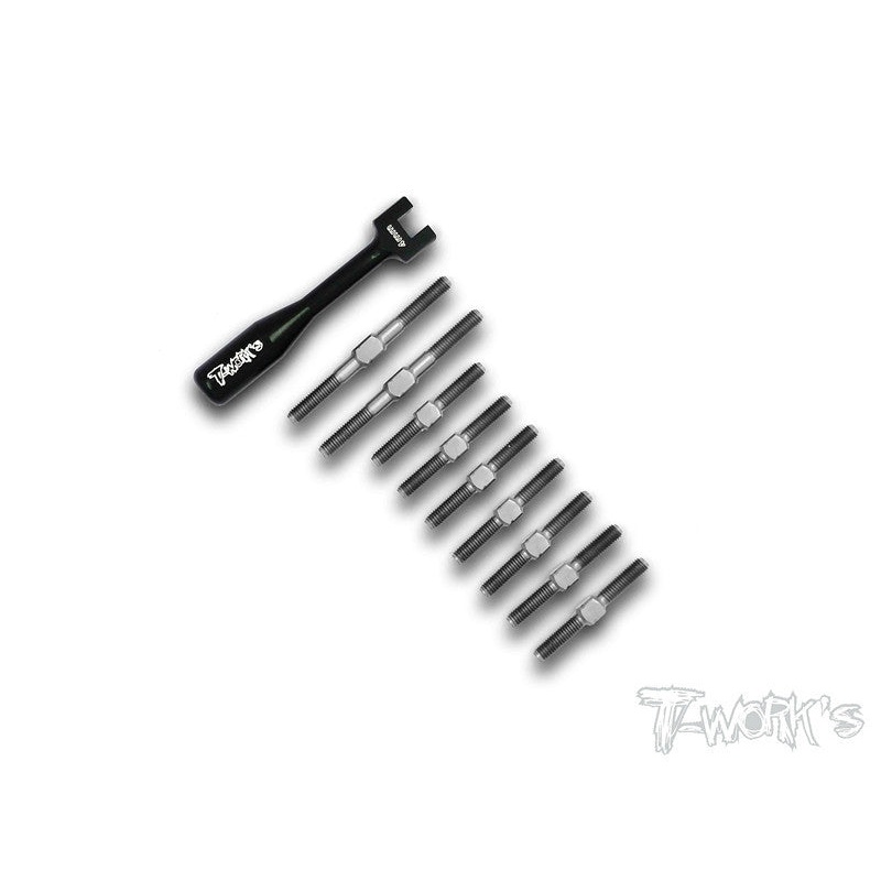 TB-067 Xray T4'15 /T4'16 /T4'17/T4'18/T4'19 64 Titanium Turnbuckle Set