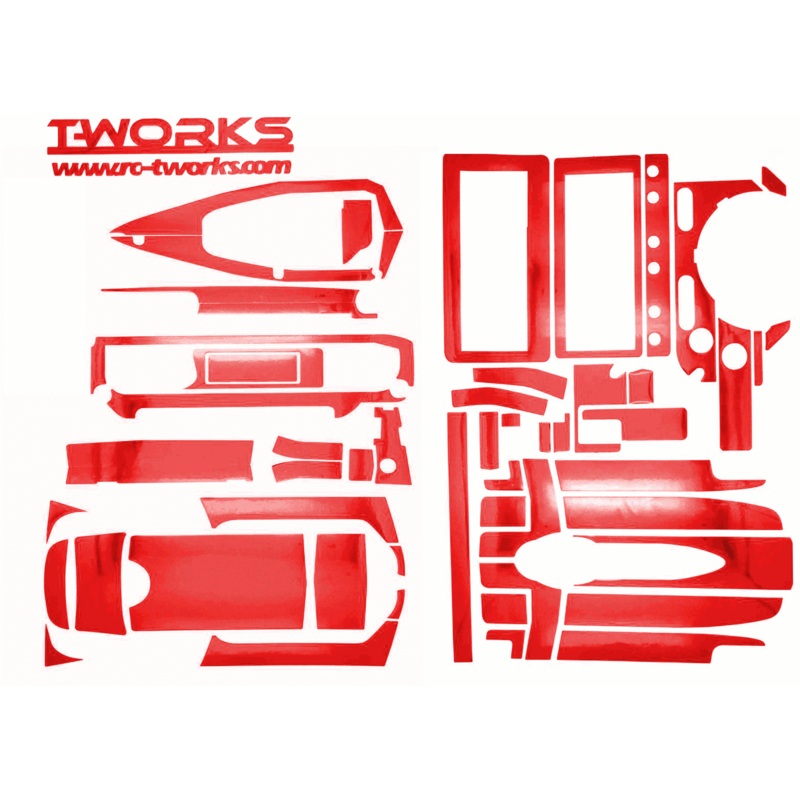 TS-005M Metal Chrome Radio Skin Sticker (For Airtronics & Sanwa M11X) 4 Colors