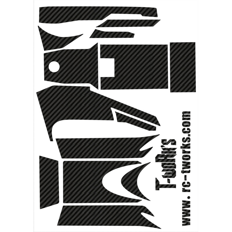 TS-013 3D Graphite Sticker (For Spektrum DX3R) 8 Colors