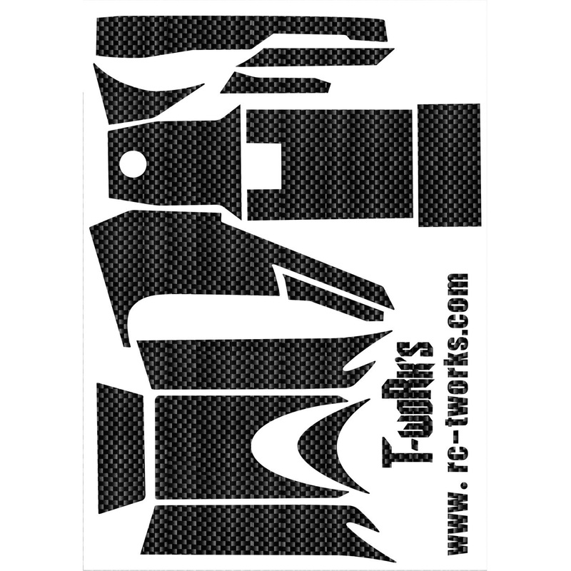 TS-014 Shiny Graphite Sticker (For SPEKTRUM DX3R)