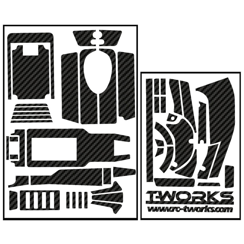 TS-027 3D Graphite Sticker  ( For SPEKTRUM DX4R ) 8Colors