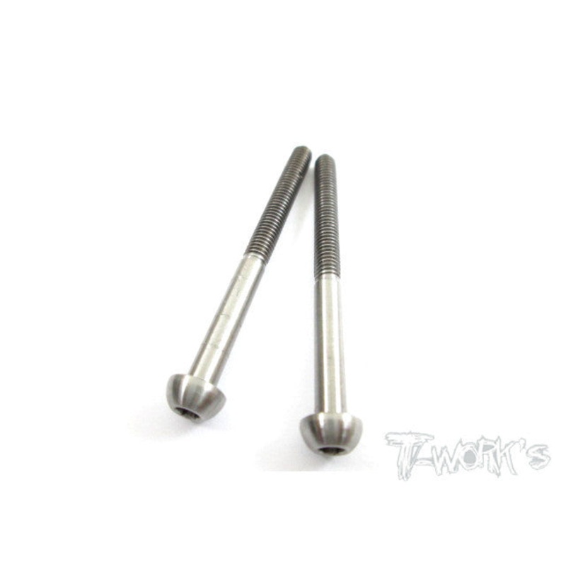 TSS-335B 3mm x 35mm 64 Titanium Hex. Socket Button Head Screw 2pcs.