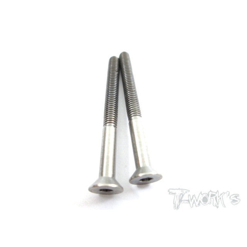 TSS-335C 3mm x 35mm 64 Titanium Hex. Countersink Screw 2pcs.