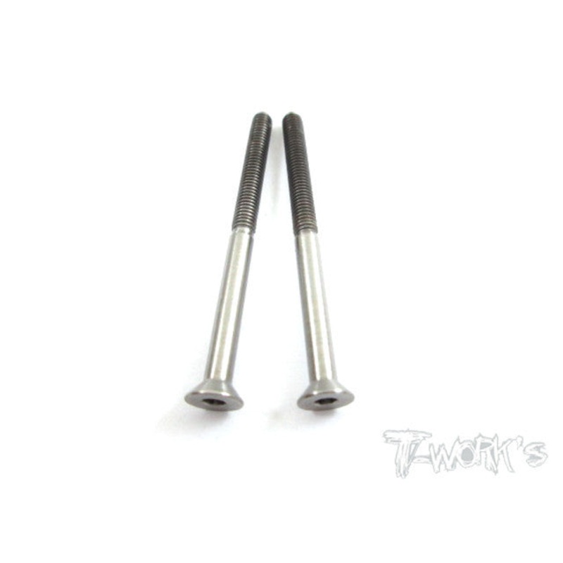 TSS-340C 3mm x 40mm 64 Titanium Hex. Countersink Screw 2pcs.