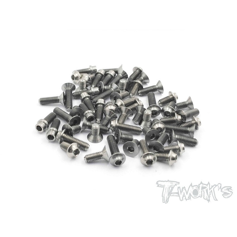 TSSU-X12-17 64 Titanium Screw set ( UFO Head ) ( For Xray X12 2017 )