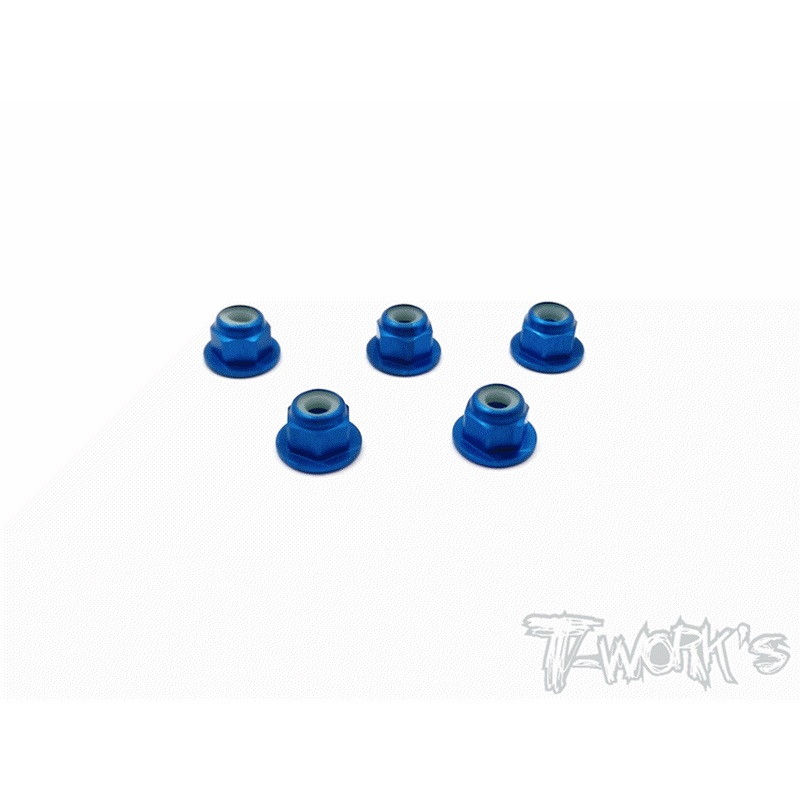 ASS-3FLN Aluminium Flange Lock Nuts 3mm  5pcs.