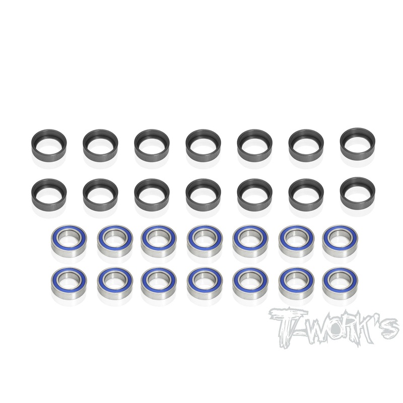 BBLS-RGT8  Light Weight Bearing Kit ( For HB Racing RGT8 ) With 8 x 14mm Bearing 14pcs.