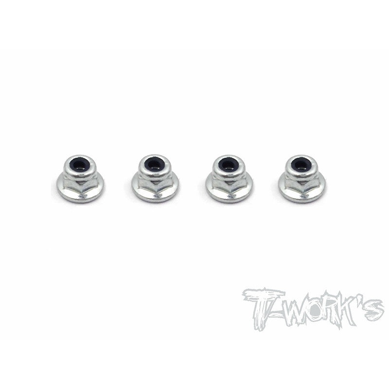 NSS-3FLN Nickel Plated M3 Lock Nuts ( 4pcs. )