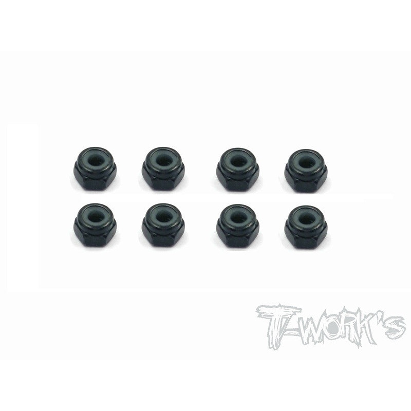 SS-3LN Steel M3 Lock Nuts  8pcs. )