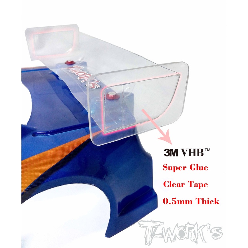TA-082-0.5 VHB Super Glue Double Adhesive Tape 0.5mm (85mm x 50mm 2pcs.)